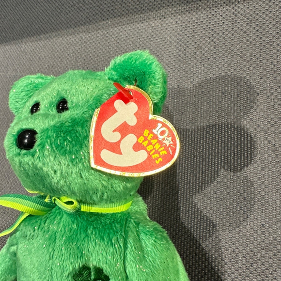 Ty Beanie Babies Dublin Bear Green Collectible NWT NEW 2002 vintage clover - Picture 14 of 16